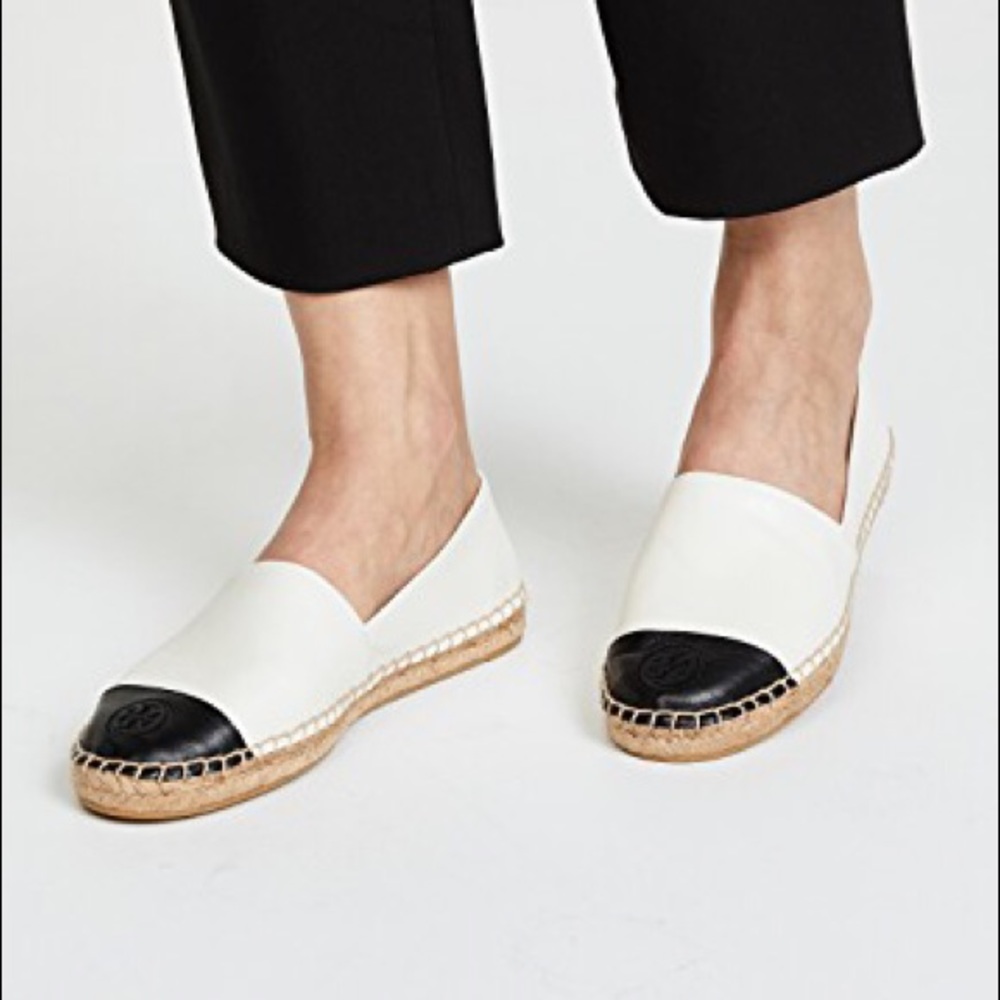 Tory Burch Leather colorblock Espadrilles flats